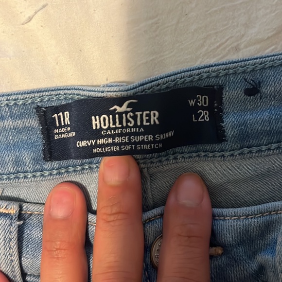 Hollister curvy high rise super skinny jeans 11 R - Picture 5 of 6